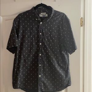Casual short sleeve button up — Cactus print